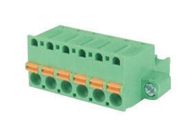 MULTICOMP PRO MP011182 Pluggable Terminal Block, w/ Flange, 5.08 mm, 6 Positions, Push In