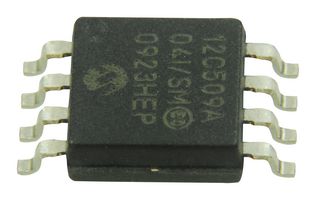 MICROCHIP PIC12C509A-04I/SM. MCU de 8 Bits, Serie PIC12 Microcontrollers, 4 MHz, 1.5 KB, 8 Pines, SOIJ