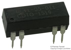COTO TECHNOLOGY 8L41-05-011 Reed Relay, SPDT, 5 VDC, 8L Series, Through Hole, 200 ohm, 250 mA