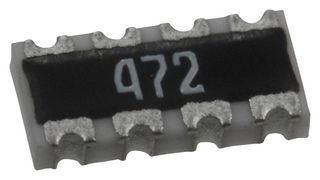 NIC COMPONENTS NRSN06C8J103TRF Resistencia de Red Fija, 10 kohm, Con Bus, 8 Resistors, 2512 [6432 Metric], Concave, ± 5%