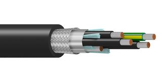 BELDEN 29501F 0105000 Multiconductor Cable, Shielded, 3 Conductor, 14 AWG, 5000 ft, 1524 m