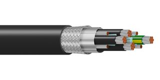 BELDEN 29504F 0105000 Multiconductor Cable, Shielded, 3 Conductor, 8 AWG, 5000 ft, 1524 m