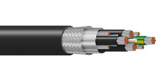 BELDEN 29507F 0102000 Cable Multiconductor, Blindado, 3 Hilos, 2 AWG, 2000 ft, 609.6 m