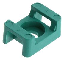 MULTICOMP PRO MP003121 Base para Cincho, Screw, 5.334 mm, Teal, Nylon 6.6 (Polyamide 6.6), 22.86 mm, 16 mm