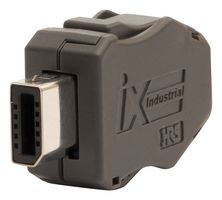 HIROSE / HRS IX30G-A-10S-CV(7.0) Modular Connector, IX Type A Plug, 1 x 1 (Port), 10P10C, Cat5, Cat6a, Cable Mount