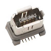 HIROSE / HRS IX80G-A-10P(01) Modular Connector, IX Type A Jack, 1 x 1 (Port), 10P10C, Cat5e, Cat6a, Surface Mount