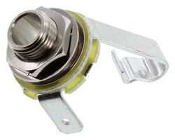 REAN NYS229 Phone Audio Connector, Mono 1/4" Open, 2 Contacts, Jack, 6.35 mm, Panel Mount, Tin Plated Contacts