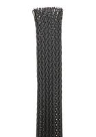 PANDUIT SE125P-TR0 Sleeving, Braided, PET (Polyethylene Terephthalate), Black, 31.8 mm, 60.96 m, 200 ft