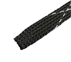 PANDUIT SE125PFR-TR0 Sleeving, Braided, PET (Polyethylene Terephthalate), Black, 31.8 mm, 60.96 m, 200 ft