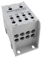 MARATHON SPECIAL PRODUCTS EPBCP84 Panel Mount Barrier Terminal Block, Enclosed (Modular Snap-Together), 760 A, 600 V, 2 Pole, 2