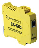BRAINBOXES ES-551 Device Server, Ethernet to Serial, Industrial, ISO, 1 Port, RS232, RS422, RS485