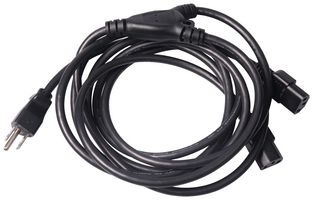 MULTICOMP PRO MC002829 Cable de Alimentación, NEMA 5-15P a IEC 60320 C13, 3.05 m, 15 A, 125 VAC, Negro