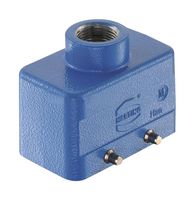 HARTING 19365101420 Conector Uso Rudo, M20, Capucha, Entrada Superior, Zinc, 1 Leva, 10B