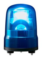 PATLITE (U.S.A.) SKH-M1T-B BEACON, FLASH/ROTATE, BLUE, 100MM, 24VDC