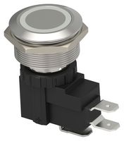 TE CONNECTIVITY - ALCOSWITCH AVH25MSSFO002604 Vandal Resistant Switch, AVH Series, 25.2 mm, SPDT, Momentary, Flat, Natural