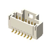 SAMTEC T1M-06-F-SV-L-P Pin Header, Wire-to-Board, 1 mm, 1 Rows, 6 Contacts, Surface Mount Straight, MicroMate T1M Series