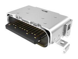 AMPHENOL COMMUNICATIONS SOLUTIONS 124018402112A USB Connector, USB Type C, USB 3.1, Receptacle, 24 Positions, Surface Mount, Right Angle