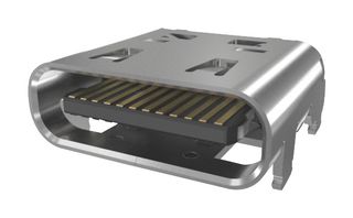 AMPHENOL COMMUNICATIONS SOLUTIONS 12402143E512A Conector USB, USB Tipo C, USB 4.0, Receptáculo eléctrico, 24 Posiciones, Montaje Superficial