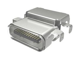 AMPHENOL COMMUNICATIONS SOLUTIONS 12402148E512A USB Connector, USB Type C, USB 3.2, Receptacle, 24 Positions, Surface Mount, Right Angle