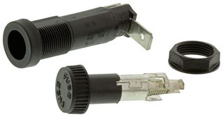 LITTELFUSE 03455LF7H Portafusible, Cartucho, 1 Fusible, 10A, 250 VCA, 250 VCD, 5 x 20mm, Conexión Rápida