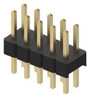 GCT BF050-10-A-B-0600-0300-N-D Pin Header, Board-to-Board, 2 mm, 2 Rows, 10 Contacts, Through Hole Straight, BF050 Series