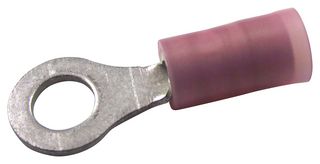 MOLEX 19324-0004 Terminal de Anillo, M4, #8, 1 mm², Avikrimp 19324 Series, Rojo