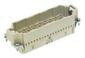 HARTING 09162083001 Heavy Duty Connector, 108+PE, Less Contacts, Han DD HMC Series, Insert, 109 Contacts, 24B, Plug