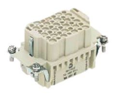 HARTING 09162423101 Heavy Duty Connector, 42+PE, Less Contacts, Han DD HMC Series, Insert, 43 Contacts, 10B, Receptacle