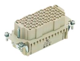 HARTING 09162723101 Heavy Duty Connector, 72+PE, Less Contacts, Han DD HMC Series, Insert, 73 Contacts, 16B, Receptacle