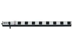 EATON TRIPP LITE PS240810 Cable de Extensión, Vertical, 8 Tomacorrientes, NEMA 5-15R, 15 A, 120 V, NEMA 5-15P, 3.048 m