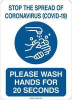 BRADY 170180 Letrero de Seguridad, Coronavirus General Safety Information