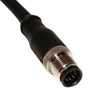 MUELLER ELECTRIC BU-1406094 Cable de Sensor, Codificado A, M12 Macho, Extremo Libre, 8 Contactos, 2 m, 6.6 ft