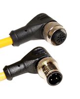 MUELLER ELECTRIC C4BD10M004 Sensor Cable, A Coded, 90° M12 Plug, 90° M12 Receptacle, 4 Positions, 4 m, 13.1 ft