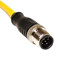 MUELLER ELECTRIC C5A11F006 Sensor Cable, A Coded, M12 Plug, Free End, 5 Positions, 1.8 m, 6 ft