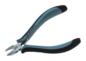 CK TOOLS T3773DF 115 Cortador, Cabeza Ovalada, 125 mm, Al Ras, 1.5 mm, Sensoplus ESD Cutters Series