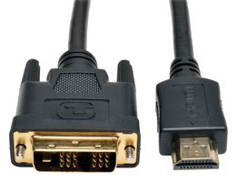 EATON TRIPP LITE P566-003 Computer Cable, HDMI Plug, DVI-D Single Link Plug, 3 ft, 1 m, Black