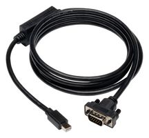 EATON TRIPP LITE P586-006-VGA Cable de Computadora, Mini DisplayPort Macho, HD-15 Macho, 6 ft, 1.8 m, Negro