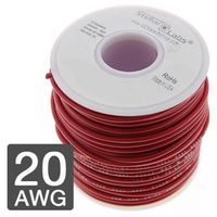 MULTICOMP PRO 24-15392 Wire, Hook Up, PVC, Red, 20 AWG, 25 ft