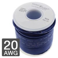 MULTICOMP PRO 24-15396 Wire, Hook Up, PVC, Blue, 20 AWG, 25 ft