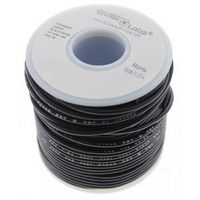 MULTICOMP PRO 24-15130 Wire, Hook Up, PVC, Black, 24 AWG, 100 ft