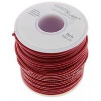 MULTICOMP PRO 24-15122 Cable, Alambre, PVC (Policloruro de Vinilo), Rojo, 24 AWG, 25 ft