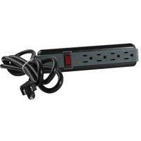 MULTICOMP PRO 28-21290 Cable de Extensión, 4 Tomacorrientes, NEMA 5-15R, 15 A, 125 V, NEMA 5-15P, 3 ft