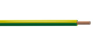 MULTICOMP PRO PP001246 Wire, Tri Rated, PVC, Green, Yellow, 6 AWG, 126 x 0.4mm, 328 ft