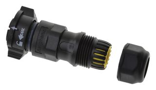 AMPHENOL LTW CC-03BFMB-QL8APP Circular Connector, IP68, Standard Circular Connector, X-Lok C Size Series, Cable Mount Receptacle