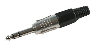 MULTICOMP PRO PS000118 Conector para Audio de Teléfono, 3 Contactos, Macho, 6.35 mm, Montaje de cable, Zinc
