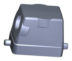 TE CONNECTIVITY T1310100116-000 Heavy Duty Connector, Hood, Side Entry, Aluminum Body, 1 Lever, H10B