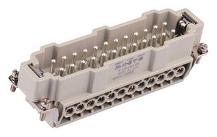 TE CONNECTIVITY T2040482101-000 Heavy Duty Connector, HE Series, Insert, 24 Contacts, Plug, Screw Pin