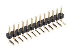 HARWIN M22-2031205 Pin Header, Wire-to-Board, 2 mm, 1 Rows, 12 Contacts, Through Hole Straight, M22 Series