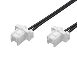 MOLEX 221959-1023 Cable Assembly, CLIK-Mate Receptacle to Free End, 2 Positions, 2 mm, 1 Row, 300 mm, 11.8 "
