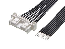 MOLEX 221958-1024 Cable Assembly, CLIK-Mate Receptacle to CLIK-Mate Receptacle, 2 Positions, 2 mm, 1 Row, 600 mm